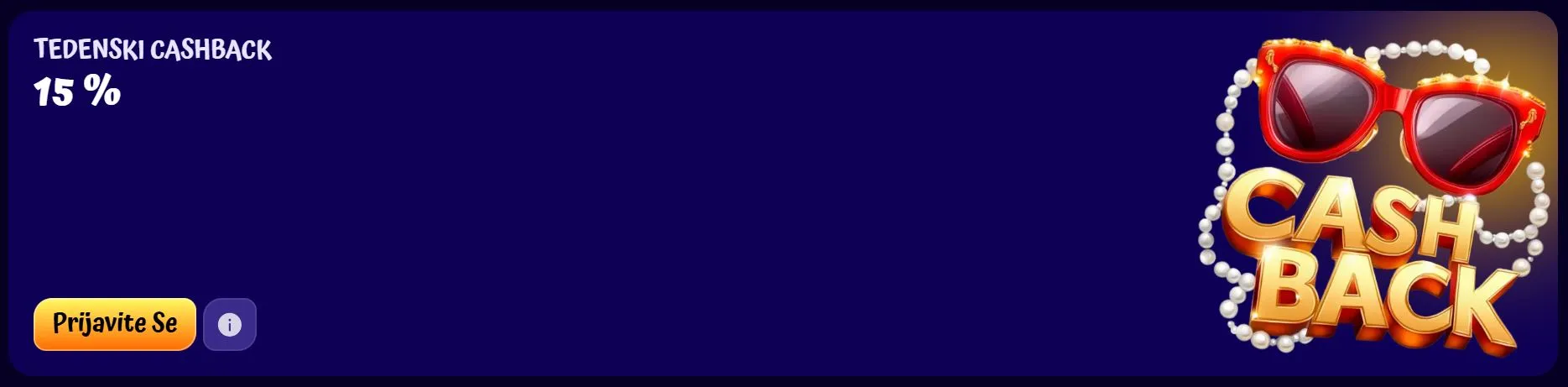 najbolj&scaron;i online casino Cashback bonus